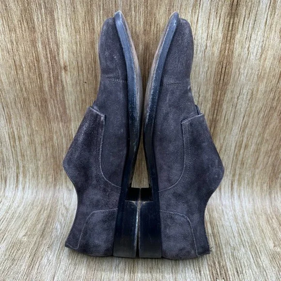 John Varvatos Double Monk Strap Men's Size 10.5 Grey Suede Shoes Made In Italy